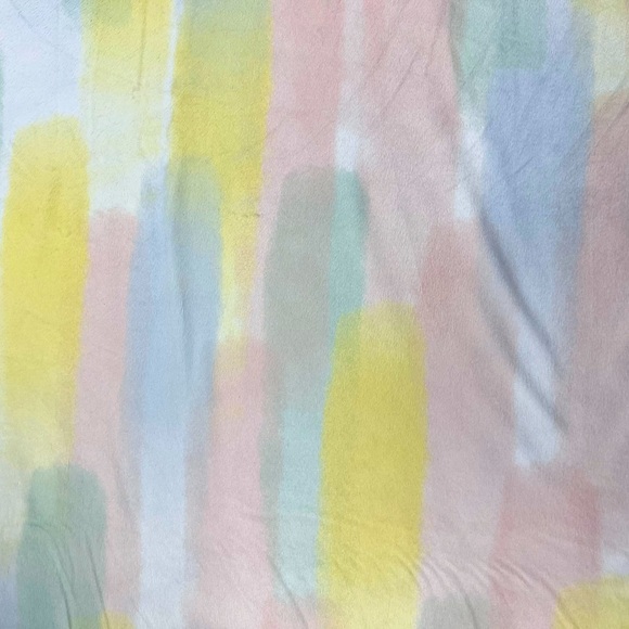 Plush BABY BLANKET - Cloud Island * Unisex BRUSHSTROKES pattern 30x40 Super Soft - Picture 3 of 12